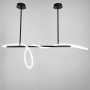 Изображение Чорна видовжена люстра ELISION з гнучкою LED стрічкою 150 см ИМ Light-Deco 3 