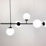 Изображение Люстра видовжена в чорному корпусі на 6 плафонів (тип A) ИМ Light-Deco 1 