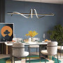 Изображение Скандинавська LED люстра у чорному корпусі в 2-х розмірах ИМ Light-Deco 