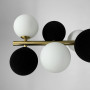 Зображення Люстра підвісна Light House LNF-17436/11 AB+WT+BK латунь із чорно-білими плафонами (цоколь G9) ИМ Light-Deco 1 