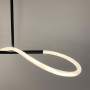Изображение Чорна видовжена люстра ELISION з гнучкою LED стрічкою 150 см ИМ Light-Deco 1 