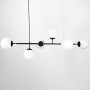 Изображение Люстра видовжена в чорному корпусі на 6 плафонів (тип A) ИМ Light-Deco 4 