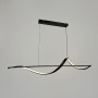 Изображение Хвилеподібна люстра у чорному видовженому корпусі 100 см ИМ Light-Deco 4 