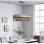 Изображение Видовжена люстра з скляними пластинами графіт ИМ Light-Deco 5 
