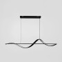 Изображение Хвилеподібна люстра у чорному видовженому корпусі 100 см ИМ Light-Deco 