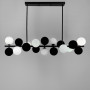 Зображення Люстра підвісна Light House LNF-17436/9 BK+WT+BK чорна із чорно-білими плафонами (цоколь G9) ИМ Light-Deco 1 
