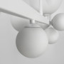 Зображення Видовжена біла люстра-молекула на 8 плафонів 75 см ИМ Light-Deco 1 