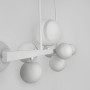 Зображення Видовжена біла люстра-молекула на 8 плафонів 75 см ИМ Light-Deco 4 