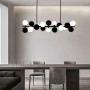 Зображення Люстра підвісна Light House LNF-17436/9 BK+WT+BK чорна із чорно-білими плафонами (цоколь G9) ИМ Light-Deco 3 