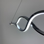 Изображение Сучасна срібна люстра Waterlines у двох розмірах ИМ Light-Deco 3 