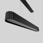 Изображение Видовжена люстра у чорному рельєфному корпусі 90 см ИМ Light-Deco 3 