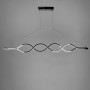 Изображение Сучасна срібна люстра Waterlines у двох розмірах ИМ Light-Deco 4 