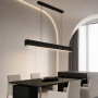 Изображение Видовжена люстра у чорному рельєфному корпусі 120 см ИМ Light-Deco 2 