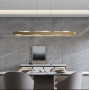 Зображення Дизайнерська видовжена люстра у латунному каркасі 120 см ИМ Light-Deco 8 