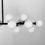 Изображение Чорна видовжена люстра на 16 білих плафонів ИМ Light-Deco 4 