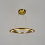 Зображення Люстра з кільцевим підвісним сатиновим корпусом та янтарним склом Ø60 см ИМ Light-Deco 2 