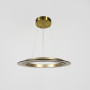 Зображення Люстра з кільцевим підвісним сатиновим корпусом та янтарним склом Ø60 см ИМ Light-Deco 4 