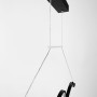 Зображення Сучасна чорна люстра Waterlines у двох розмірах ИМ Light-Deco 