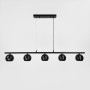 Изображение Чорна металева люстра на 5 плафонів 100 см ИМ Light-Deco 4 
