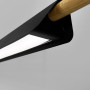 Зображення Лінійний LED світильник у чорному корпусі 118 см з дерев'яним декором ИМ Light-Deco 1 