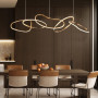 Изображение Ефектна видовжена латунна люстра у корпусі 120х30 см ИМ Light-Deco 6 