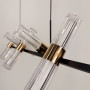 Изображение Видовжена Led люстра із 12 плафонами у чорному корпусі 120 см ИМ Light-Deco 1 