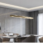 Зображення Дизайнерська видовжена люстра у латунному каркасі 100 см ИМ Light-Deco 5 