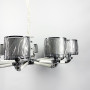 Зображення Плафонна люстра із елементами білої екошкіри ИМ Light-Deco 3 