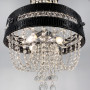 Зображення Підвісна кришталева люстра із чорною екошкірою ИМ Light-Deco 2 