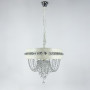 Изображение Підвісна кришталева люстра із білою екошкірою ИМ Light-Deco 