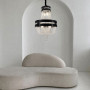 Зображення Підвісна кришталева люстра із чорною екошкірою ИМ Light-Deco 7 
