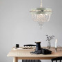 Изображение Підвісна кришталева люстра із білою екошкірою ИМ Light-Deco 7 
