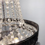 Зображення Підвісна кришталева люстра із чорною екошкірою ИМ Light-Deco 6 