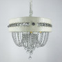 Изображение Підвісна кришталева люстра із білою екошкірою ИМ Light-Deco 8 