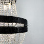 Зображення Підвісна кришталева люстра із чорною екошкірою ИМ Light-Deco 1 