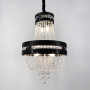 Зображення Підвісна кришталева люстра із чорною екошкірою ИМ Light-Deco 4 