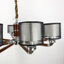 Зображення Плафонна люстра із елементами коричневої екошкіри ИМ Light-Deco 4 