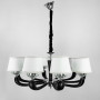 Изображение Люстра із елементами чорної екошкіри на 10 абажурів ИМ Light-Deco 5 