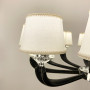Изображение Люстра із елементами чорної екошкіри на 10 абажурів ИМ Light-Deco 1 