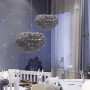 Зображення Світильник з натуральним пір'ям сірого кольору Ø 60 см ИМ Light-Deco 3 