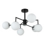 Изображение Люстра молекула потолочная Light House SRS-20774/6 черная + хром, плафоны белые ИМ Light-Deco 