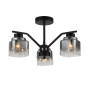 Изображение Люстра потолочная Light House SRS-20667/3 черная, плафоны дымчатые ИМ Light-Deco 1 