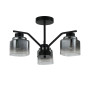 Изображение Люстра потолочная Light House SRS-20667/3 черная, плафоны дымчатые ИМ Light-Deco 