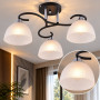 Изображение Люстра потолочная Light House SRS-20854/3 черный + хром, плафон белый ИМ Light-Deco 2 