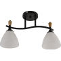 Зображення Люстра стельова Light House SRS-20715/2 чорний + дерево, плафон білий ИМ Light-Deco 