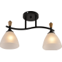 Зображення Люстра стельова Light House SRS-20715/2 чорний + дерево, плафон білий ИМ Light-Deco 2 
