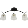 Изображение Люстра потолочная Light House SRS-20705/3 черный + хром, плафон прозрачный с белым  ИМ Light-Deco 