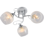Изображение Люстра потолочная Light House SRS-20732/3 белый + хром, плафон белый + прозрачный  ИМ Light-Deco 1 