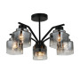 Изображение Люстра потолочная Light House SRS-20667/5 черная, плафоны дымчатые ИМ Light-Deco 1 