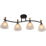 Зображення Люстра стельова Light House SRS-20715/4 чорний + дерево, плафон білий ИМ Light-Deco 2 